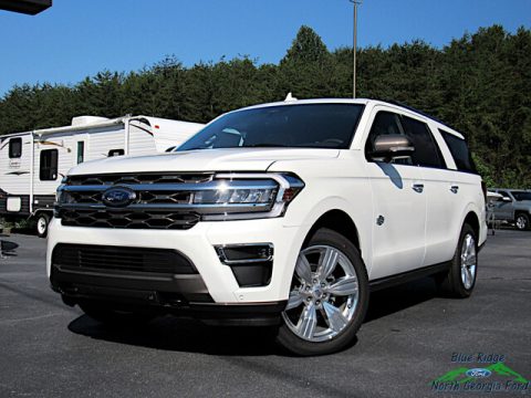 Star White Metallic Tri-Coat Ford Expedition King Ranch Max 4x4.  Click to enlarge.