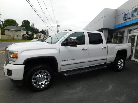 White Frost Tricoat GMC Sierra 2500HD Denali Crew Cab 4x4.  Click to enlarge.