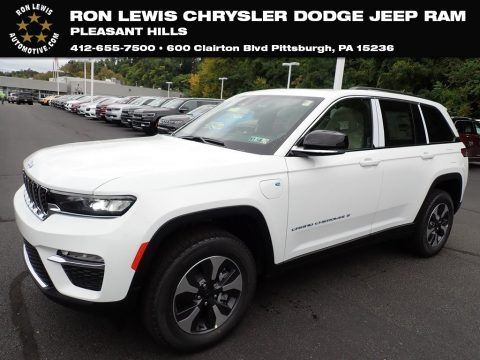 Bright White Jeep Grand Cherokee 4XE.  Click to enlarge.