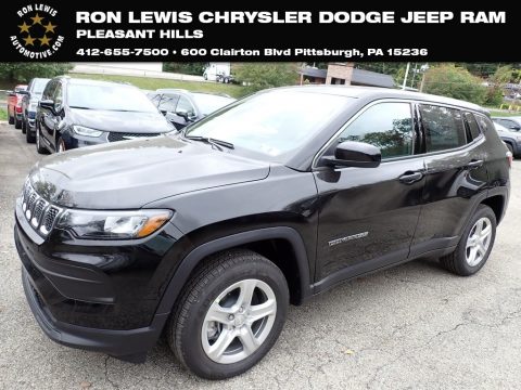 Diamond Black Crystal Pearl Jeep Compass Sport 4x4.  Click to enlarge.