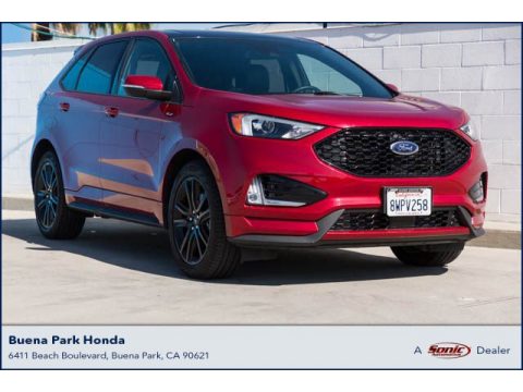 Rapid Red Metallic Ford Edge ST Line AWD.  Click to enlarge.