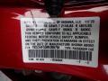 Honda Color Code R569MX Radiant Red Metallic #27