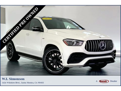 Polar White Mercedes-Benz GLE 53 AMG 4Matic Coupe.  Click to enlarge.
