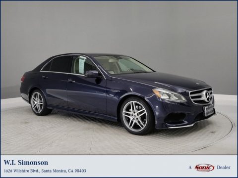 Lunar Blue Metallic Mercedes-Benz E 350 Sedan.  Click to enlarge.