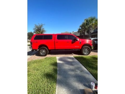 Race Red Ford F250 Super Duty Lariat Crew Cab 4x4.  Click to enlarge.