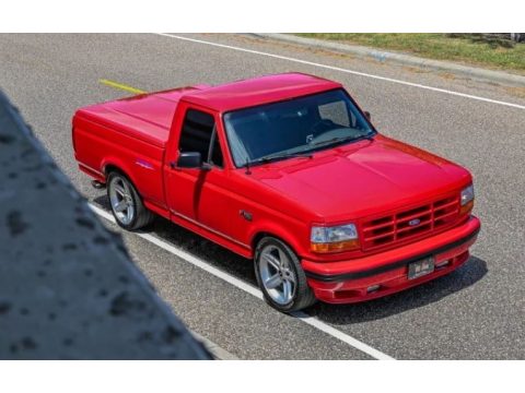 Red Ford F150 SVT Lightning.  Click to enlarge.