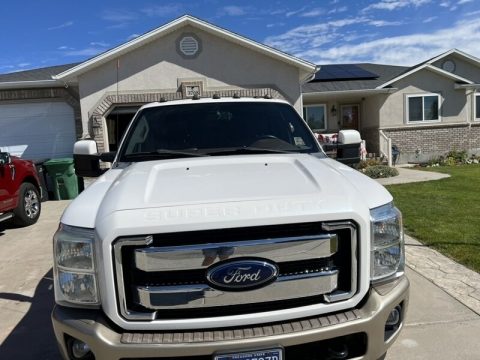 Oxford White Ford F350 Super Duty King Ranch Crew Cab 4x4 Dually.  Click to enlarge.