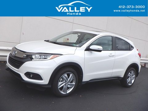 Platinum White Pearl Honda HR-V EX AWD.  Click to enlarge.