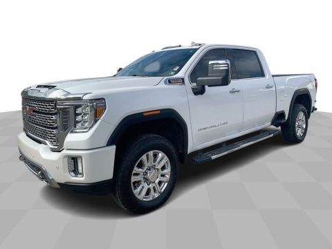 White Frost Tricoat GMC Sierra 2500HD Denali Crew Cab 4WD.  Click to enlarge.