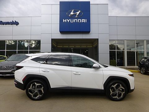 Serenity White Pearl Hyundai Tucson Limited AWD.  Click to enlarge.