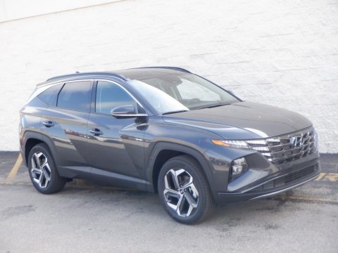 Portofino Gray Hyundai Tucson Limited AWD.  Click to enlarge.