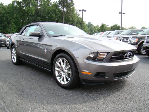 Sterling Grey Metallic Ford Mustang V6 Premium Convertible.  Click to enlarge.