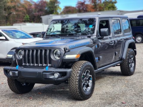 Granite Crystal Metallic Jeep Wrangler Unlimited Rubicon 4XE Hybrid.  Click to enlarge.