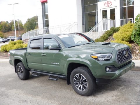 Army Green Toyota Tacoma TRD Sport Double Cab 4x4.  Click to enlarge.
