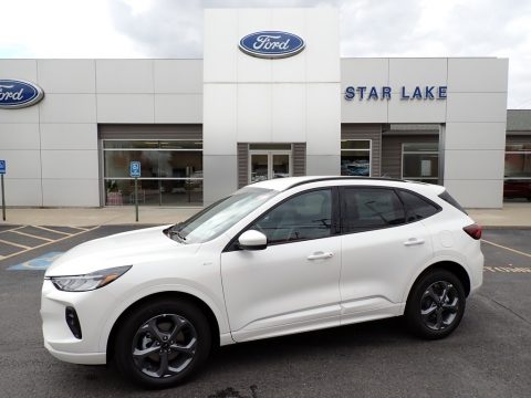 Star White Metallic Tri-Coat Ford Escape ST-Line Select AWD.  Click to enlarge.