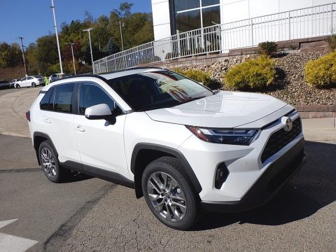 Wind Chill Pearl Toyota RAV4 XLE Premium AWD.  Click to enlarge.