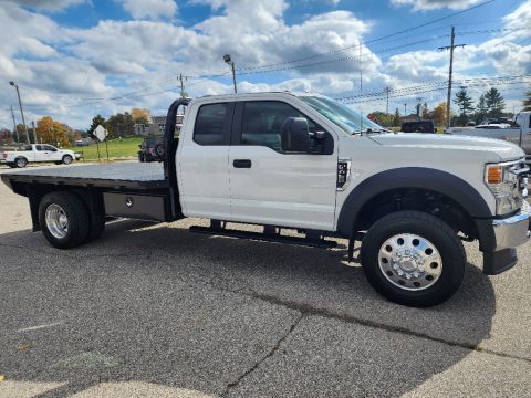 Oxford White Ford F450 Super Duty XL Crew Cab 4x4 Chassis.  Click to enlarge.