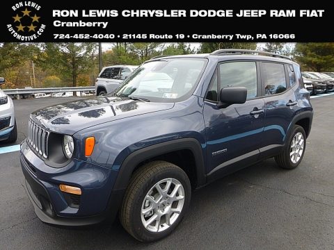 Slate Blue Pearl Jeep Renegade Latitude 4x4.  Click to enlarge.