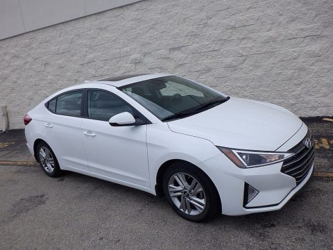 Quartz White Pearl Hyundai Elantra Value Edition.  Click to enlarge.