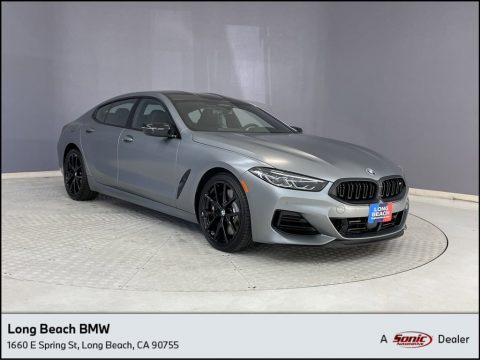 Frozen Pure Gray Metallic BMW 8 Series M850i xDrive Gran Coupe.  Click to enlarge.