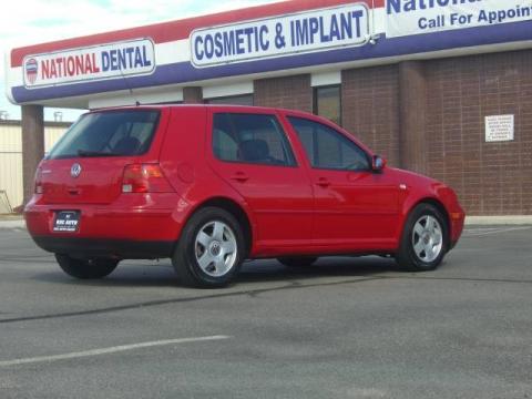 Tornado Red Volkswagen Golf GLS 4 Door.  Click to enlarge.