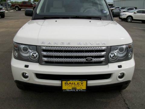Alaska White Land Rover Range Rover Sport Supercharged.  Click to enlarge.