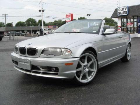 Titanium Silver Metallic BMW 3 Series 325i Convertible.  Click to enlarge.