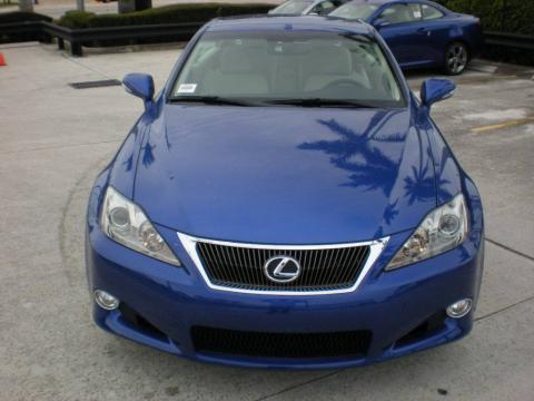 Ultrasonic Blue Mica Lexus IS 250C Convertible.  Click to enlarge.