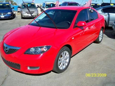 True Red Mazda MAZDA3 i Sport Sedan.  Click to enlarge.