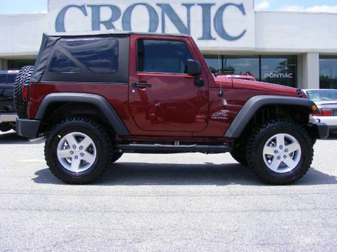 Red Rock Crystal Pearl Coat Jeep Wrangler X 4x4.  Click to enlarge.