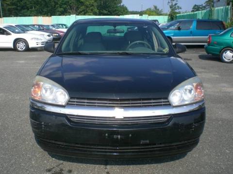 Black Chevrolet Malibu Sedan.  Click to enlarge.