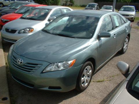 Aloe Green Metallic Toyota Camry LE.  Click to enlarge.