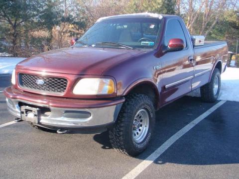 Dark Toreador Red Metallic Ford F150 XLT Regular Cab 4x4.  Click to enlarge.