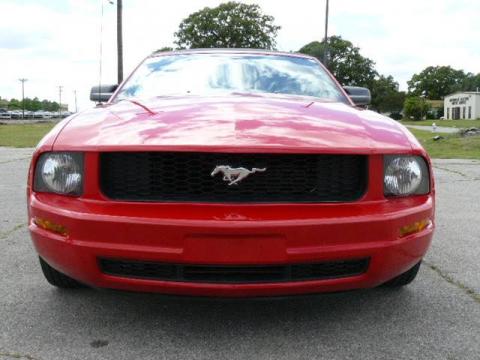 Torch Red Ford Mustang V6 Premium Convertible.  Click to enlarge.