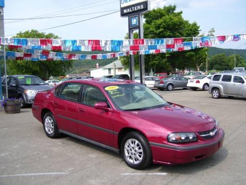Sport Red Metallic Chevrolet Impala .  Click to enlarge.