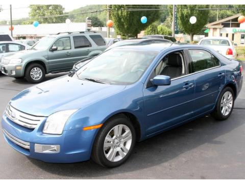 Sport Blue Metallic Ford Fusion SEL V6.  Click to enlarge.