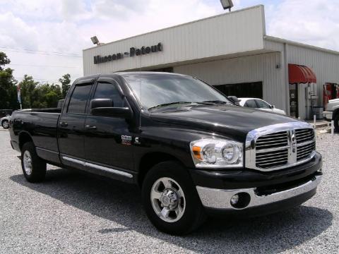 Brilliant Black Crystal Pearl Dodge Ram 3500 Big Horn Edition Quad Cab.  Click to enlarge.