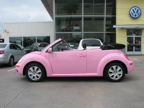 Custom Pink Volkswagen New Beetle 2.5 Convertible.  Click to enlarge.