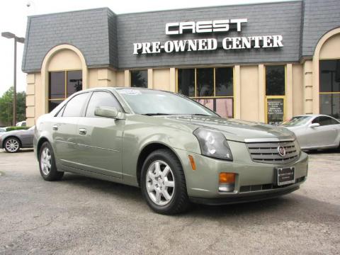 Silver Green Cadillac CTS Sedan.  Click to enlarge.