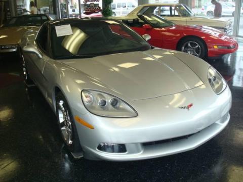 Machine Silver Metallic Chevrolet Corvette Coupe.  Click to enlarge.