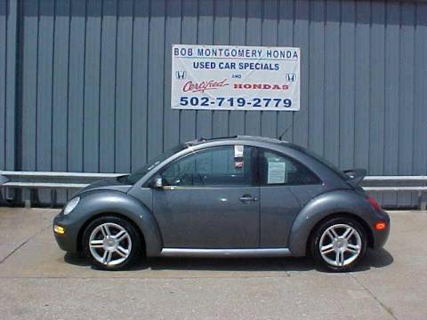 Platinum Grey Metallic Volkswagen New Beetle GLS 1.8T Coupe.  Click to enlarge.