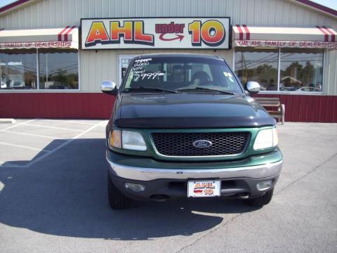 Amazon Green Metallic Ford F150 XLT Regular Cab 4x4.  Click to enlarge.