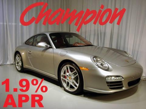 Arctic Silver Metallic Porsche 911 Carrera 4S Coupe.  Click to enlarge.