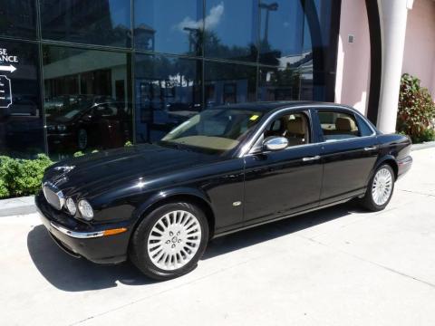 Ebony Black Jaguar XJ Vanden Plas.  Click to enlarge.