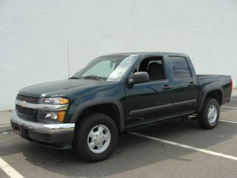Dark Green Metallic Chevrolet Colorado LS Crew Cab 4x4.  Click to enlarge.