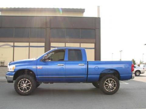 Electric Blue Pearl Dodge Ram 2500 Big Horn Edition Quad Cab 4x4.  Click to enlarge.