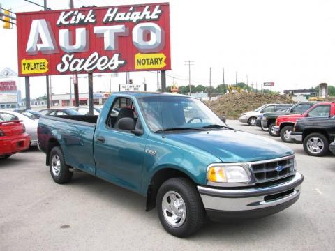 Pacific Green Metallic Ford F150 XL Regular Cab.  Click to enlarge.