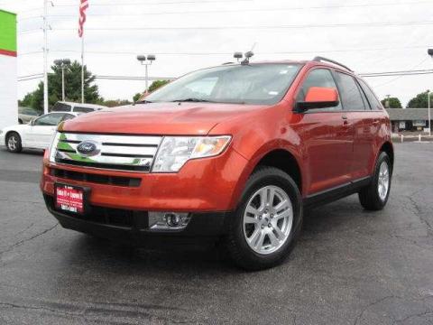 Blazing Copper Metallic Ford Edge SEL AWD.  Click to enlarge.