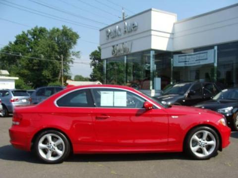Crimson Red BMW 1 Series 128i Coupe.  Click to enlarge.
