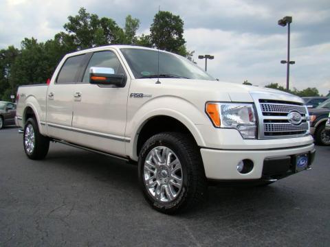 White Sand Tri Coat Metallic Ford F150 Platinum SuperCrew 4x4.  Click to enlarge.